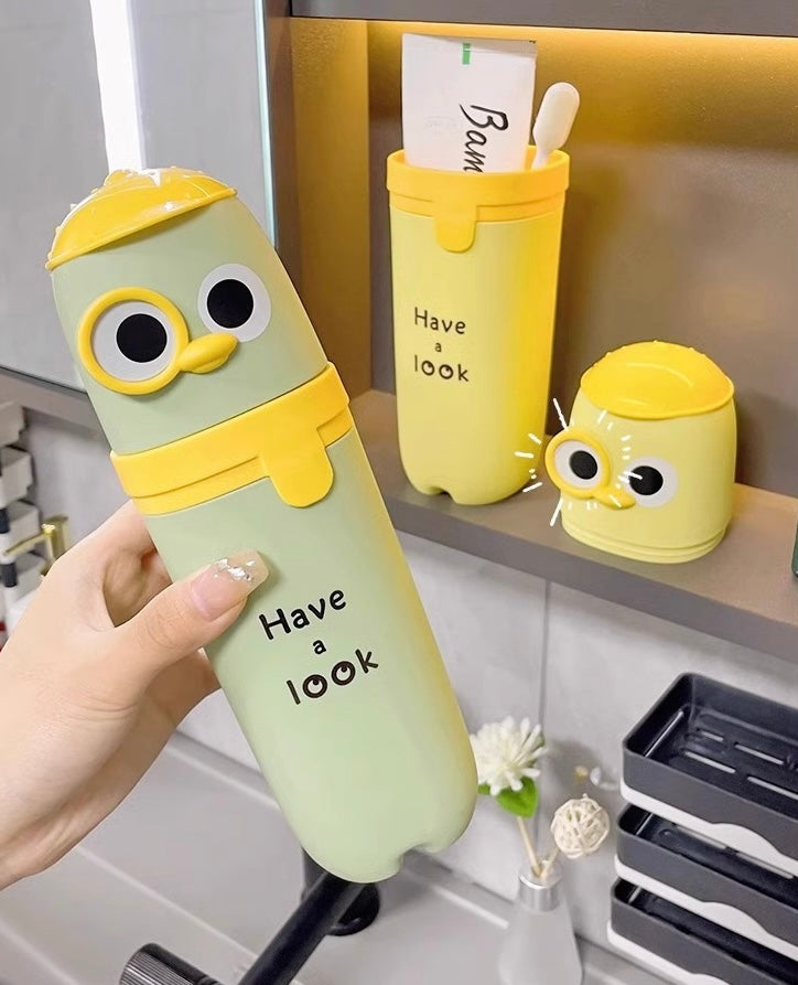 Cute Cartoon Toothbrush & Pencil Holder Cup – Multi-Purpose Storage