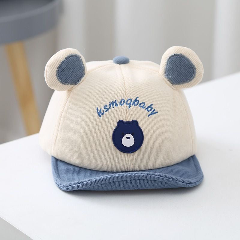 🧢 Baby Bear Ears Cap – Cute Cotton Cap