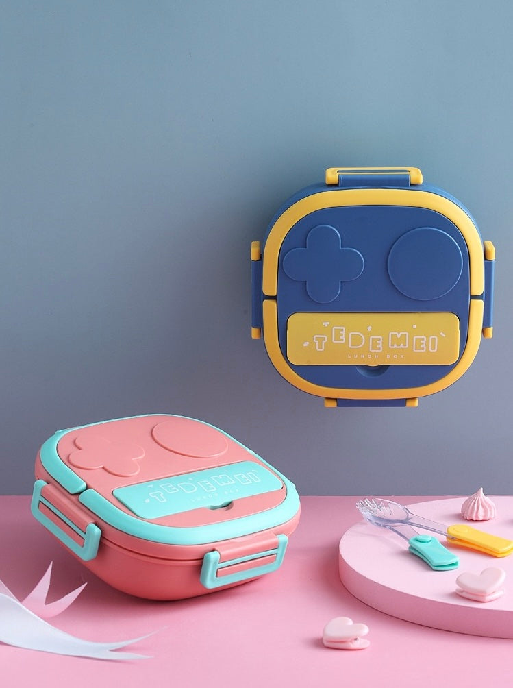 🧃 Kids Stainless Steel Bento Lunch Box – Leak-Resistant 3-Compartment Design