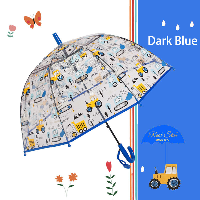 🚜 Kids Construction Umbrella – 4 Colors Available. Kids Umbrella