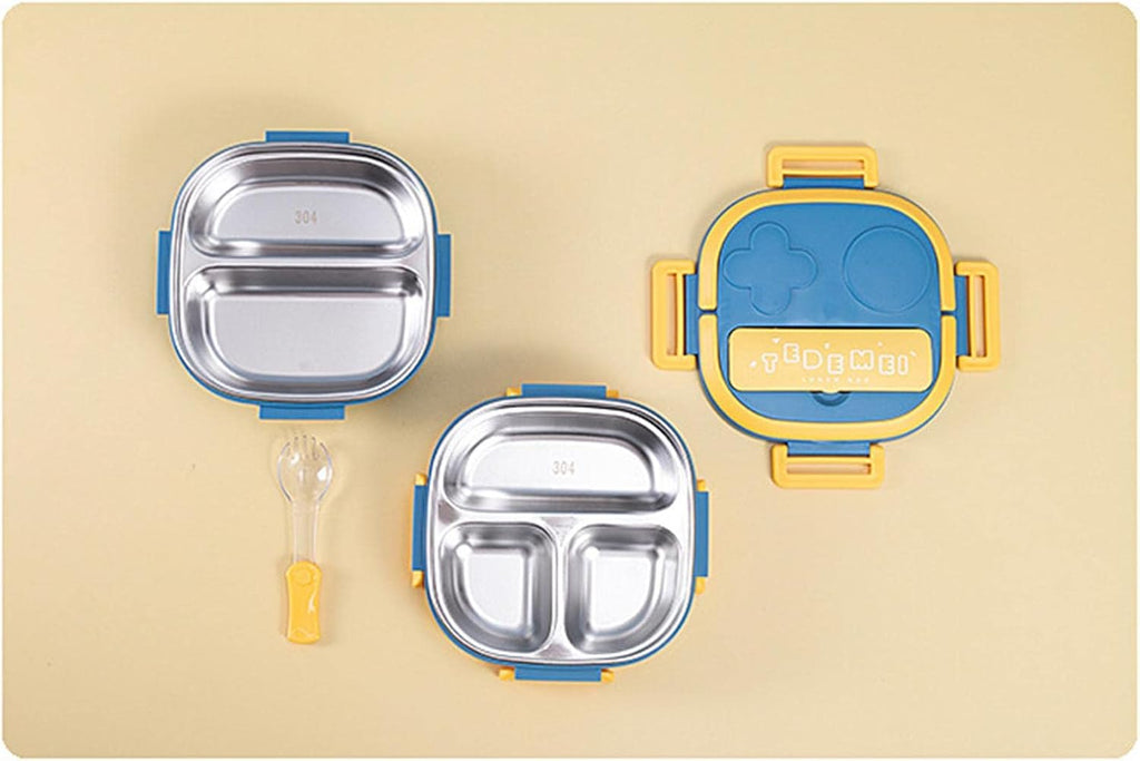 🧁 Kids Double-Layer Stainless Steel Lunch Box – TEDEMEI Design
