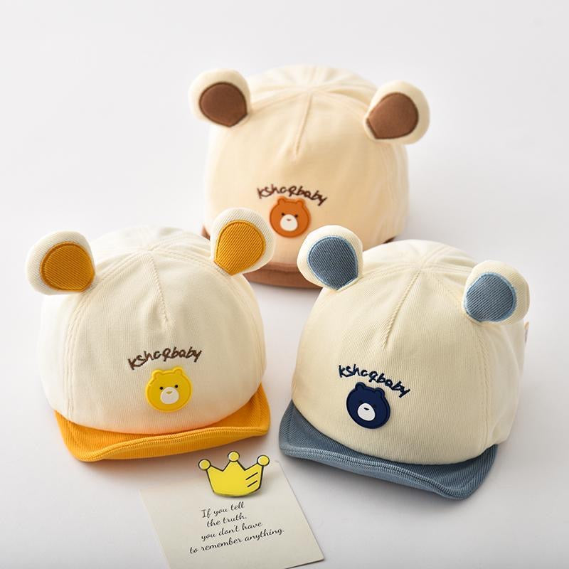 🧢 Baby Bear Ears Cap – Cute Cotton Cap
