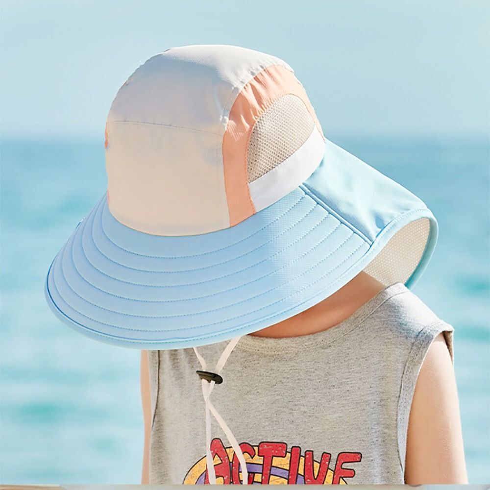 Kids Sun Protection Hat with Neck Flap – Adjustable, Breathable, UPF Protection