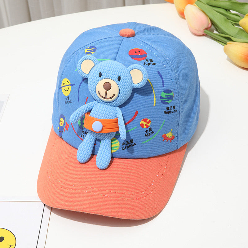Adorable Kids’ Baseball Cap with Teddy Bear Design 🧸🧢