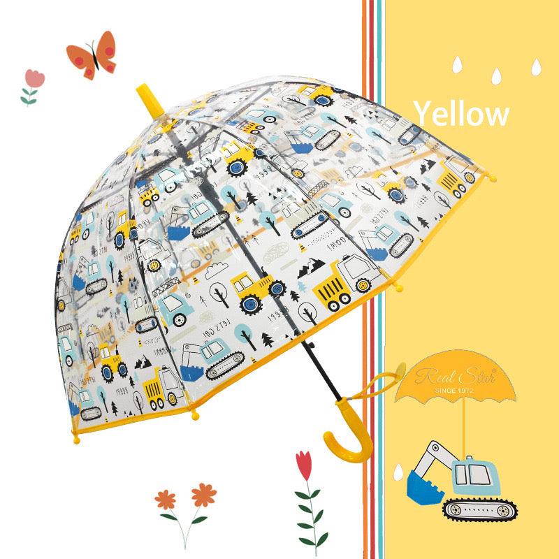 🚜 Kids Construction Umbrella – 4 Colors Available. Kids Umbrella