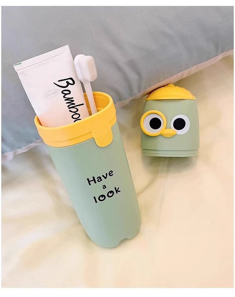 Cute Cartoon Toothbrush & Pencil Holder Cup – Multi-Purpose Storage