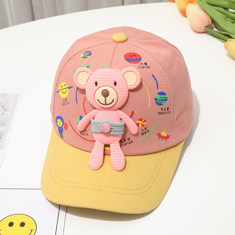 Adorable Kids’ Baseball Cap with Teddy Bear Design 🧸🧢