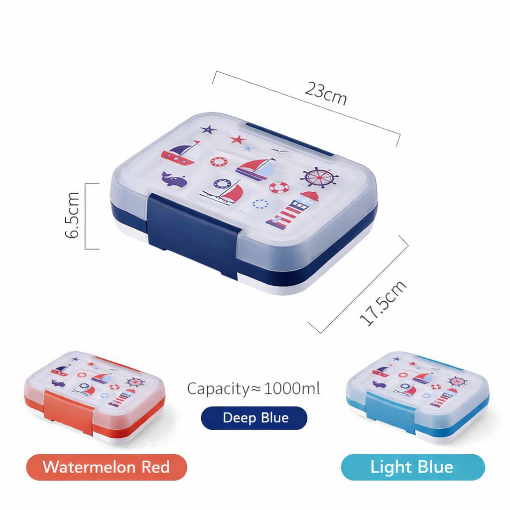 Kids Bento Lunch Box with Cutlery – 1000ml