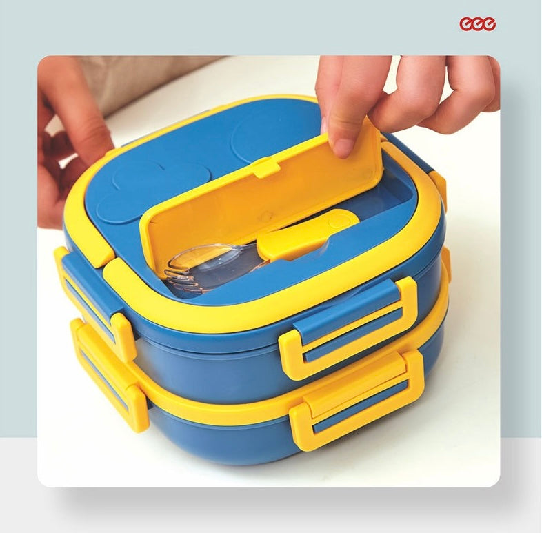 🧁 Kids Double-Layer Stainless Steel Lunch Box – TEDEMEI Design