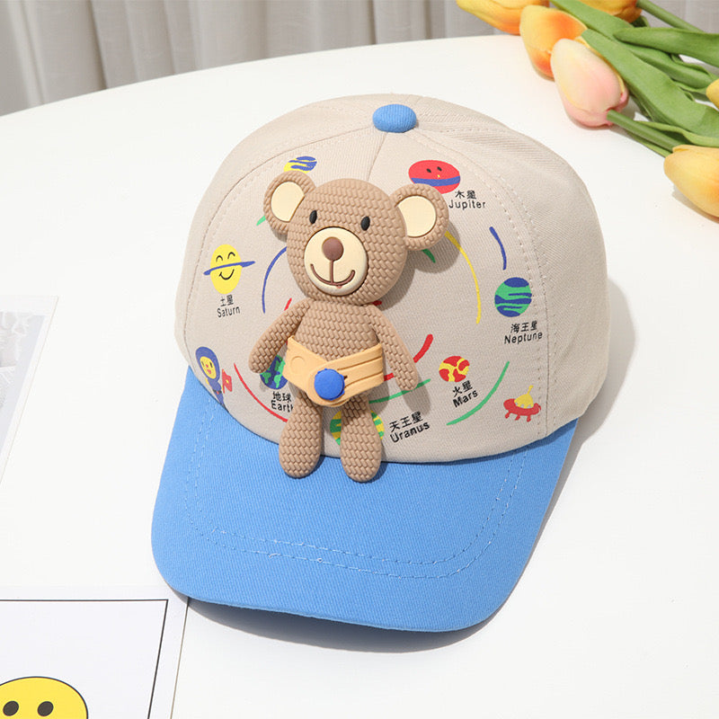 Adorable Kids’ Baseball Cap with Teddy Bear Design 🧸🧢