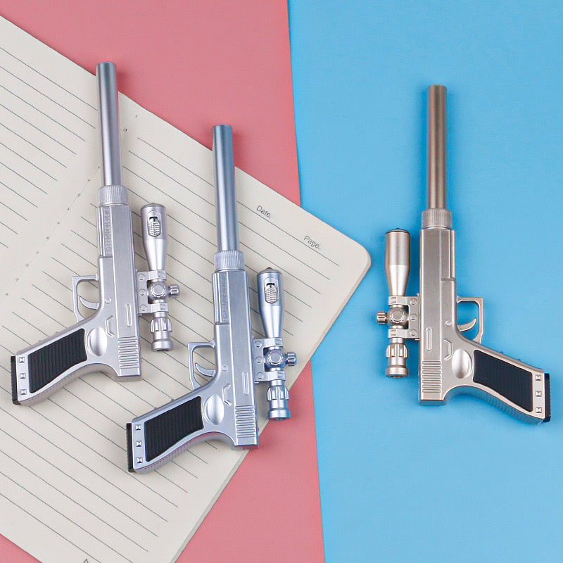 🔫 Gun Style LED Ballpoint Pen – Fun & Creative Gift