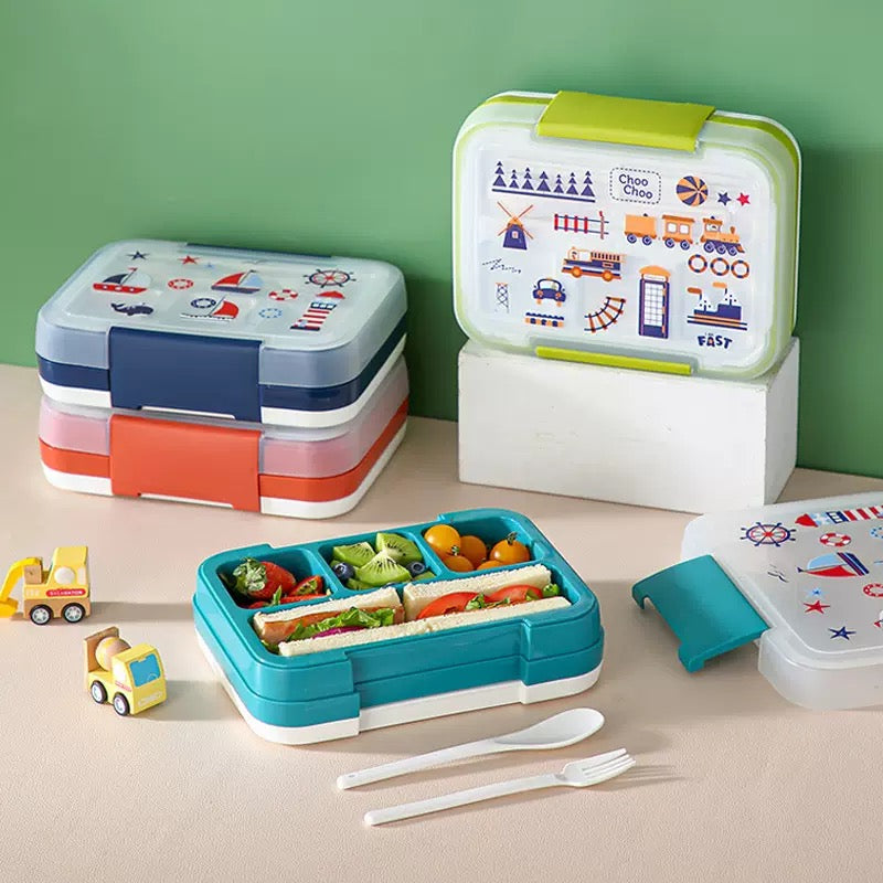 Kids Bento Lunch Box with Cutlery – 1000ml