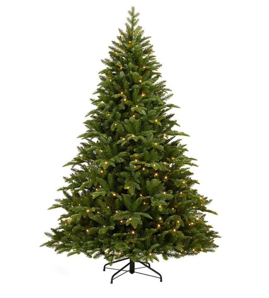 Premium Artificial Christmas Tree with Warm LED Lights – Realistic Pine Style