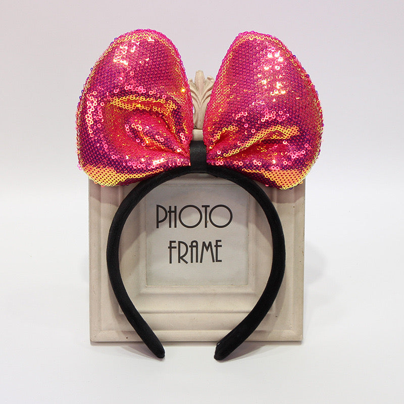 Sparkling Sequin Bow Headband