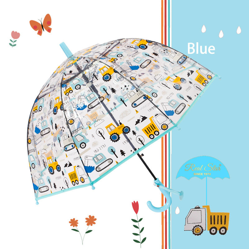 🚜 Kids Construction Umbrella – 4 Colors Available. Kids Umbrella