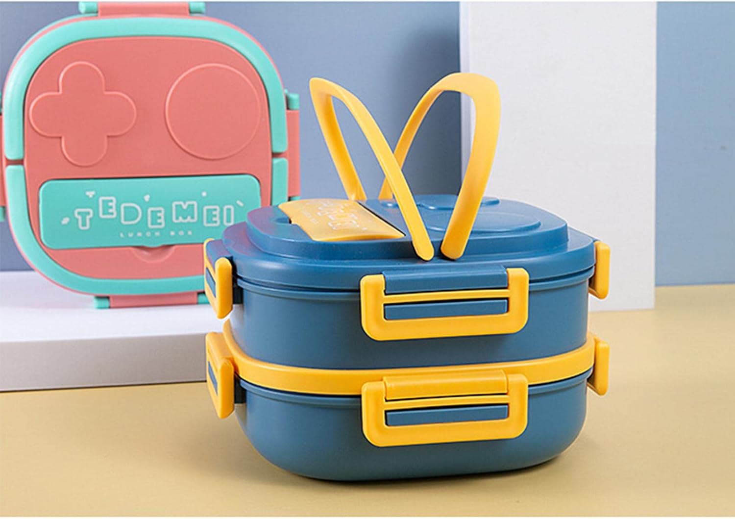 🧁 Kids Double-Layer Stainless Steel Lunch Box – TEDEMEI Design