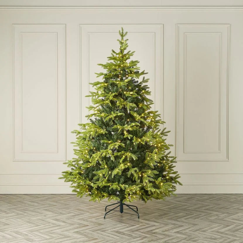 Premium Realistic Christmas Tree with Warm LED Lights – 2.1m & 2.4m