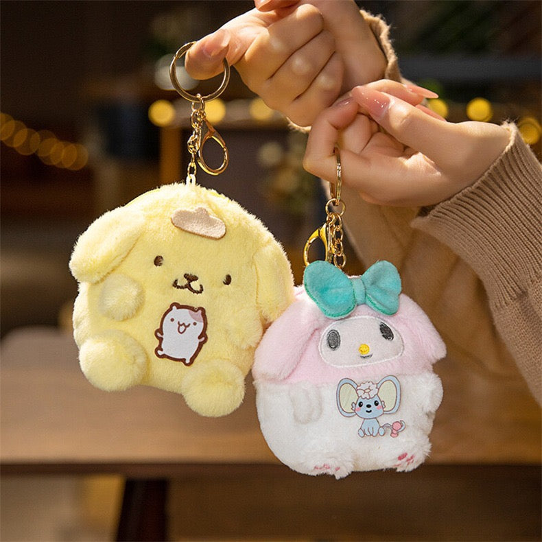 🛍 Sanrio Plush Character Coin Purse & Keychain