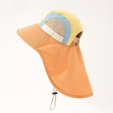 Kids Sun Protection Hat with Neck Flap – Adjustable, Breathable, UPF Protection