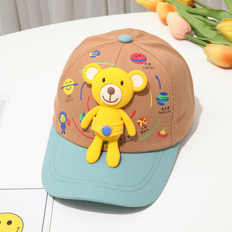 Adorable Kids’ Baseball Cap with Teddy Bear Design 🧸🧢
