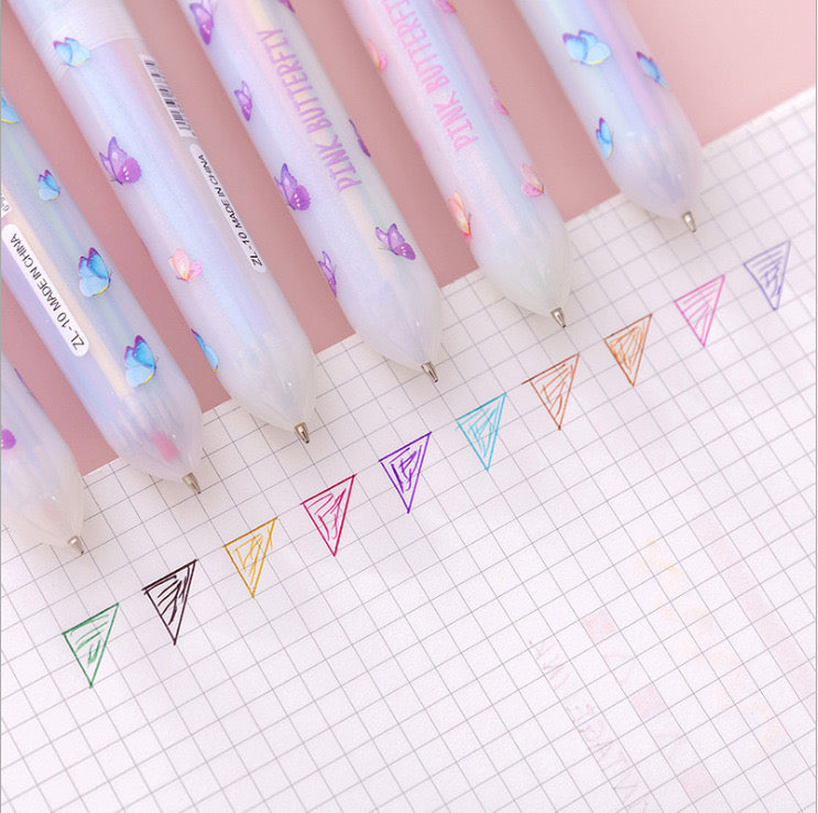 🐰 Cute Bunny Multi-Color Pen – 10 Colors in 1 🐰