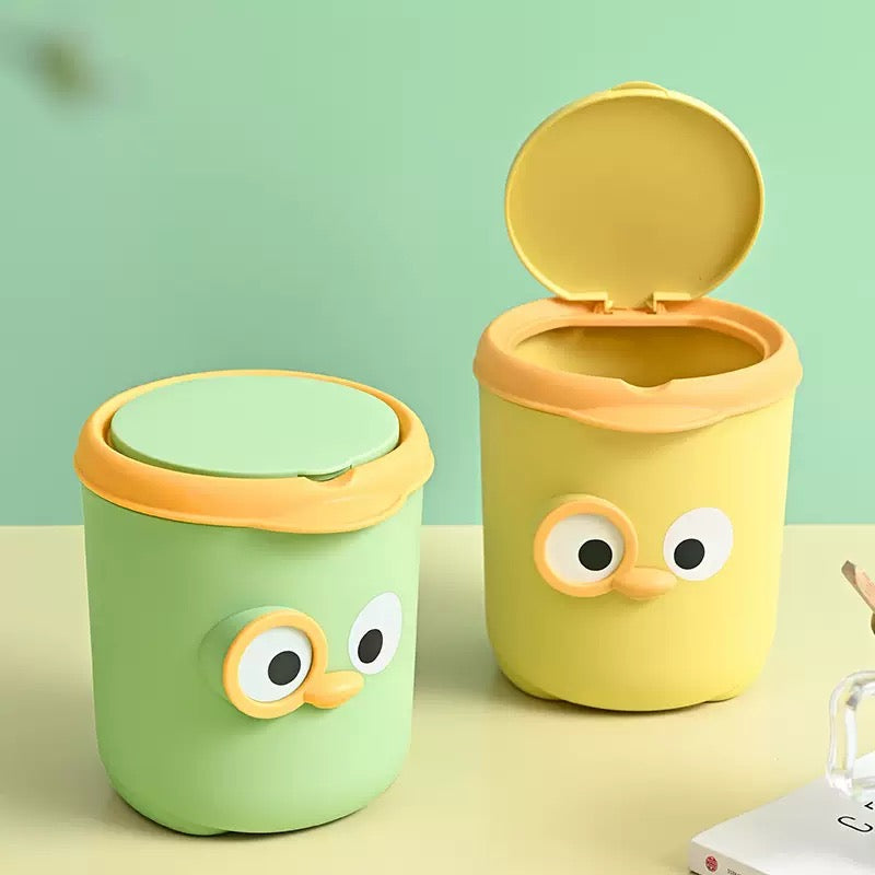Cute Cartoon Desktop Trash Bin