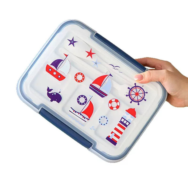Kids Bento Lunch Box with Cutlery – 1000ml