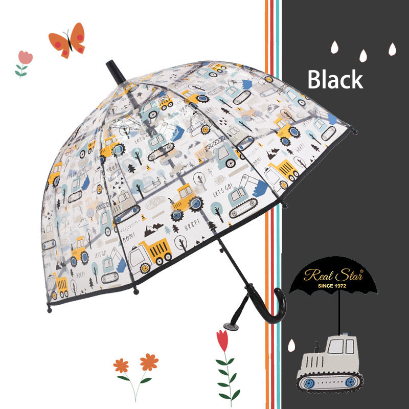 🚜 Kids Construction Umbrella – 4 Colors Available. Kids Umbrella