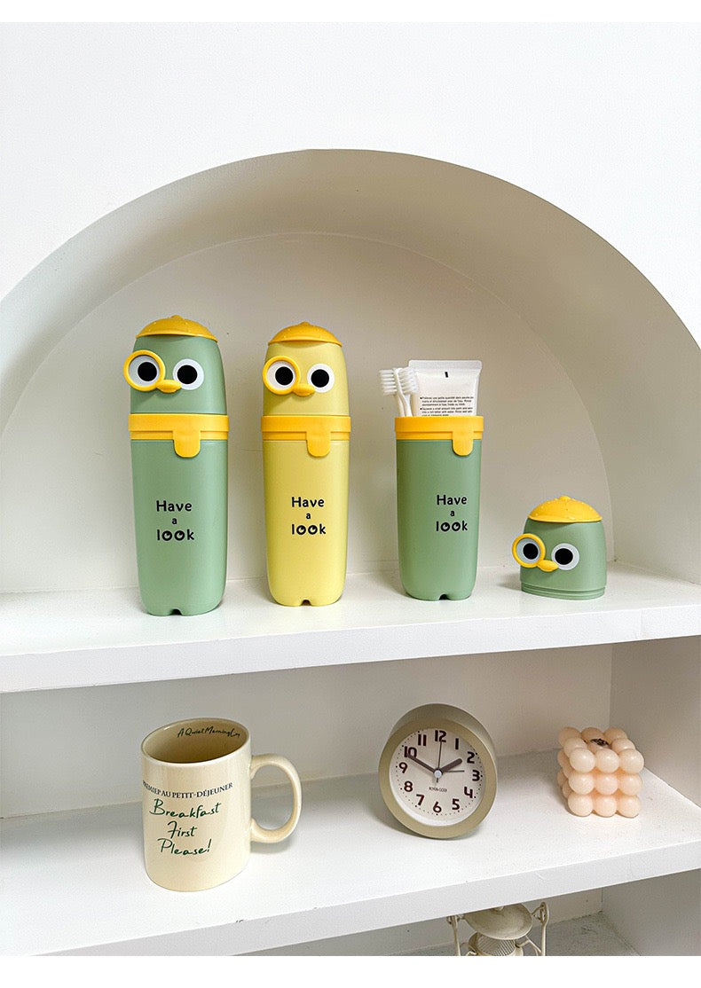 Cute Cartoon Toothbrush & Pencil Holder Cup – Multi-Purpose Storage