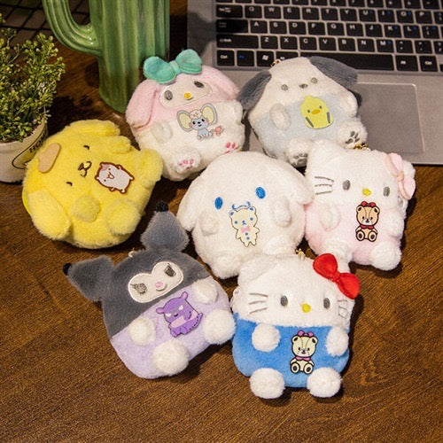 🛍 Sanrio Plush Character Coin Purse & Keychain