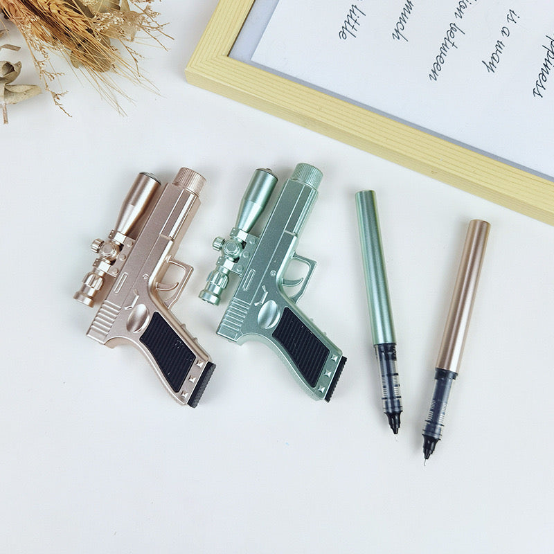 🔫 Gun Style LED Ballpoint Pen – Fun & Creative Gift