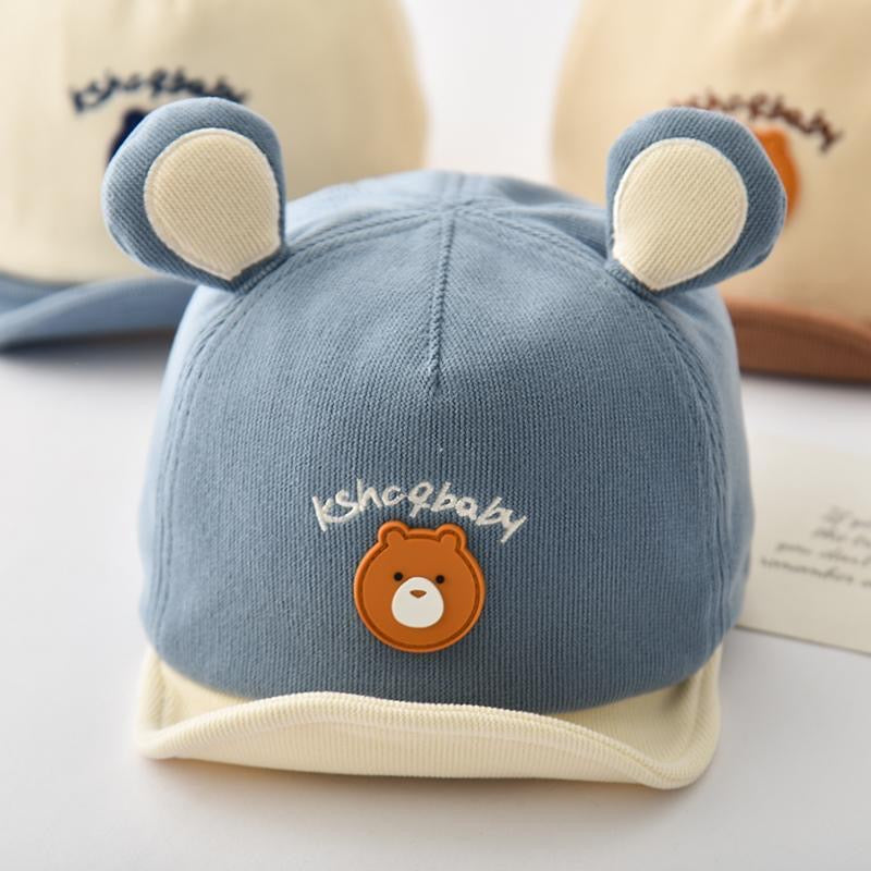 🧢 Baby Bear Ears Cap – Cute Cotton Cap