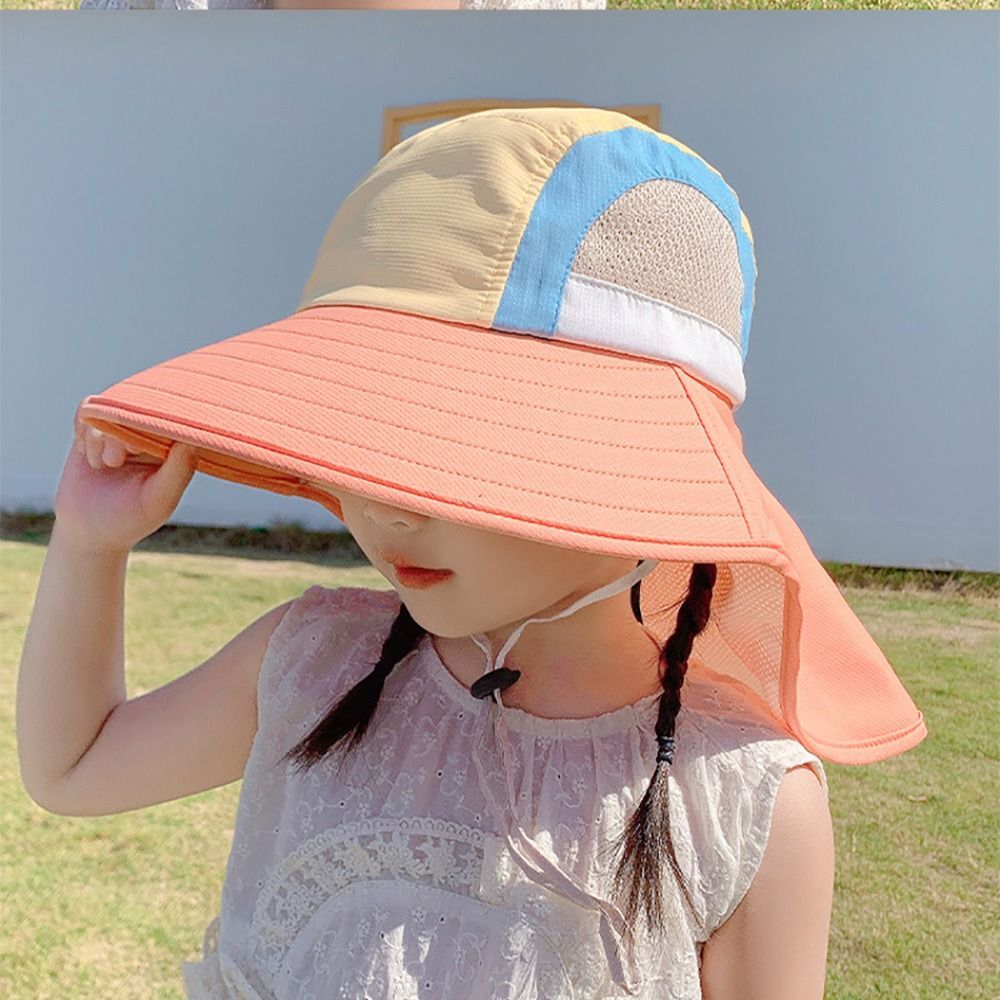 Kids Sun Protection Hat with Neck Flap – Adjustable, Breathable, UPF Protection