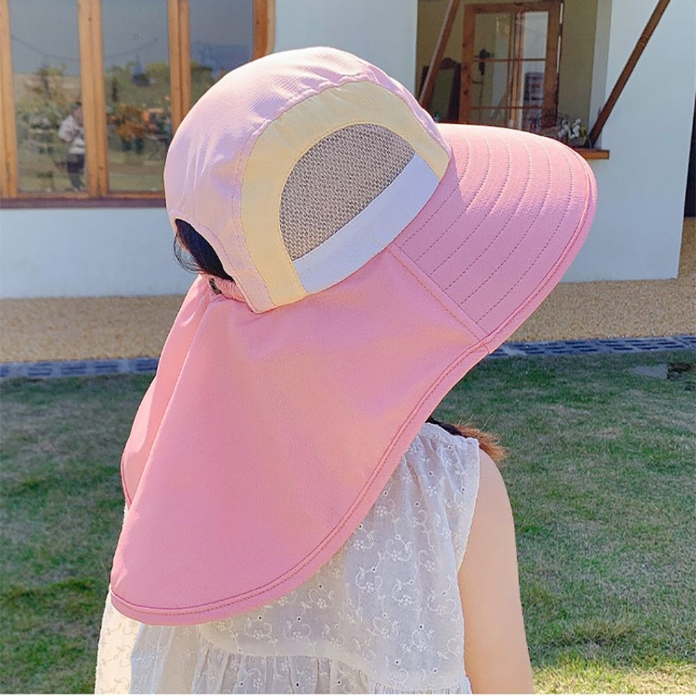 Kids Sun Protection Hat with Neck Flap – Adjustable, Breathable, UPF Protection