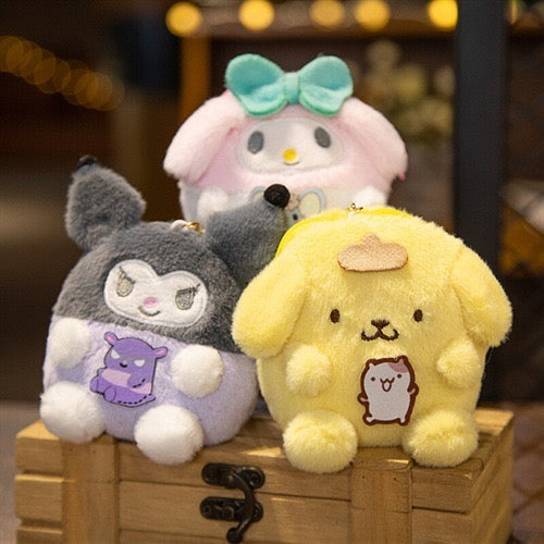 🛍 Sanrio Plush Character Coin Purse & Keychain