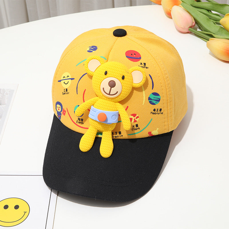 Adorable Kids’ Baseball Cap with Teddy Bear Design 🧸🧢