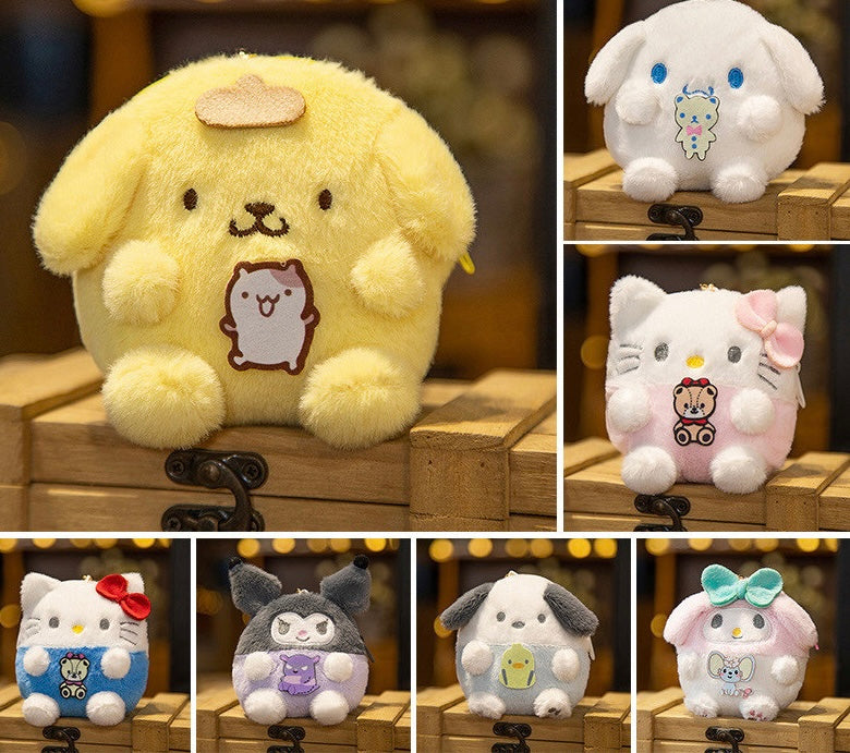 🛍 Sanrio Plush Character Coin Purse & Keychain