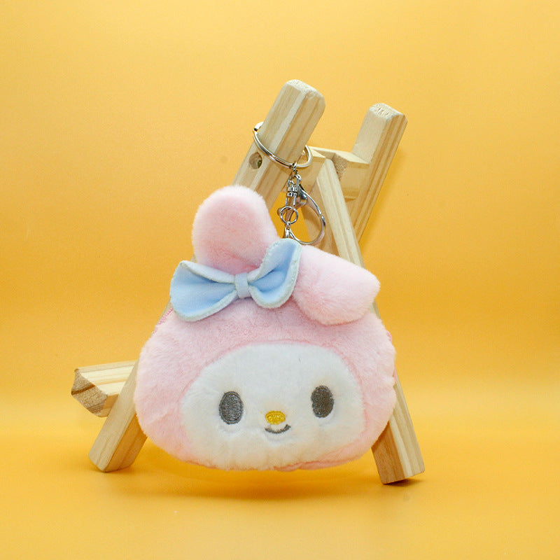 Cute Plush Coin Purse Keychain – Sanrio Style Bag Charm for Girls