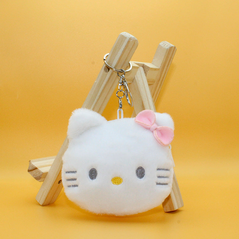 Cute Plush Coin Purse Keychain – Sanrio Style Bag Charm for Girls